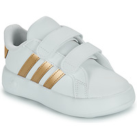 kengät Tytöt Matalavartiset tennarit Adidas Sportswear GRAND COURT 2.0 CF I Valkoinen / Kulta