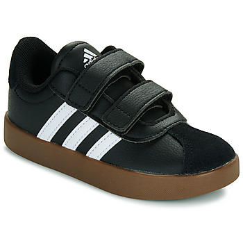 kengät Lapset Matalavartiset tennarit Adidas Sportswear VL COURT 3.0 CF I Musta / Gum