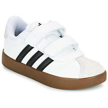 kengät Lapset Matalavartiset tennarit Adidas Sportswear VL COURT 3.0 CF I Valkoinen / Gum