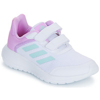 kengät Tytöt Matalavartiset tennarit Adidas Sportswear Tensaur Run 2.0 CF K Valkoinen / Vaaleanpunainen