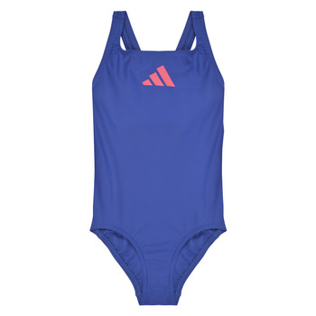 vaatteet Tytöt Yksiosainen uimapuku adidas Performance 3 BARS SOL ST Y Sininen / Vaaleanpunainen