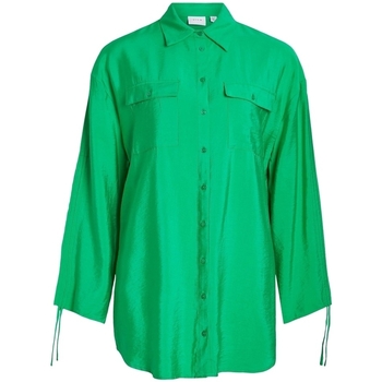 vaatteet Naiset Topit / Puserot Vila Klaria Oversize Shirt L/S - Bright Green Vihreä