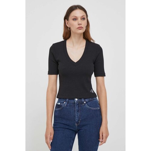 vaatteet Naiset T-paidat & Poolot Calvin Klein Jeans J20J222379 Musta