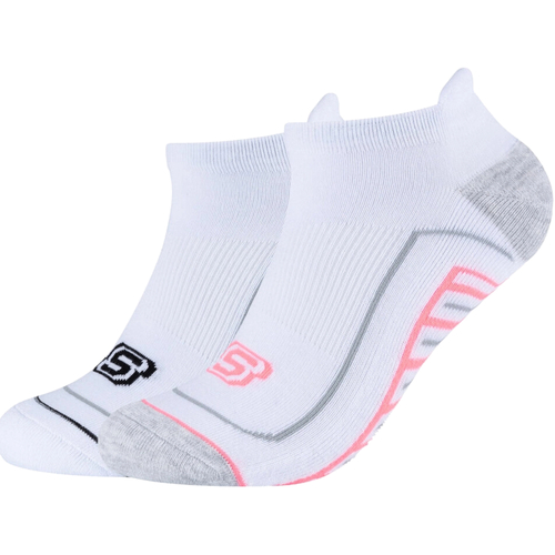 Alusvaatteet Urheilusukat Skechers 2PPK Basic Cushioned Sneaker Socks Valkoinen