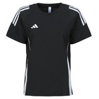 vaatteet Naiset Lyhythihainen t-paita adidas Performance TIRO24 SWTEEW Musta / Valkoinen