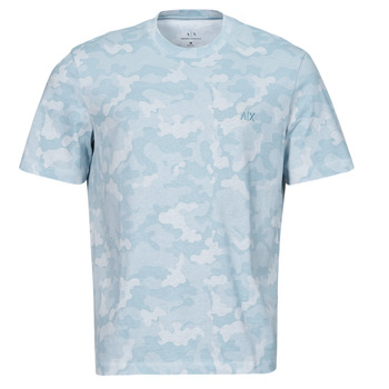 vaatteet Miehet Lyhythihainen t-paita Armani Exchange 3DZTEU Sininen / Taivaansininen