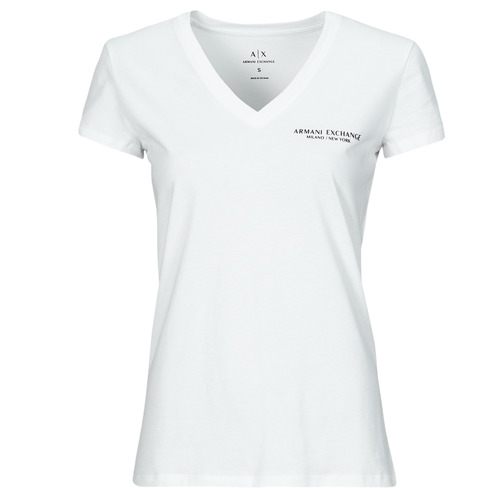 vaatteet Naiset Lyhythihainen t-paita Armani Exchange 8NYT81 Valkoinen