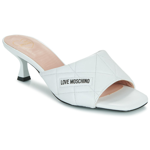 kengät Naiset Sandaalit Love Moschino LOVE MOSCHINO QUILTED Valkoinen