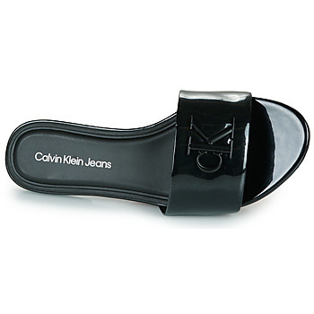 Calvin Klein Jeans FLAT SANDAL SLIDE MG MET Musta
