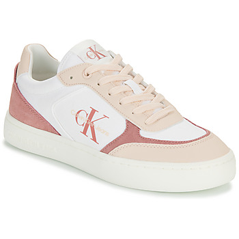 kengät Naiset Matalavartiset tennarit Calvin Klein Jeans CLASSIC CUPSOLE LOW MIX ML BTW Valkoinen / Vaaleanpunainen