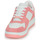 kengät Naiset Matalavartiset tennarit Tommy Jeans TJW RETRO BASKET WASHED SUEDE Valkoinen / Vaaleanpunainen