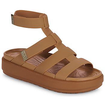 kengät Naiset Sandaalit ja avokkaat Crocs Brooklyn Luxe Gladiator Ruskea