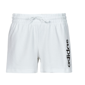 vaatteet Naiset Shortsit / Bermuda-shortsit Adidas Sportswear W LIN FT SHO Valkoinen / Musta