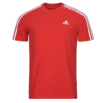 vaatteet Miehet Lyhythihainen t-paita Adidas Sportswear M 3S SJ T Punainen / Valkoinen