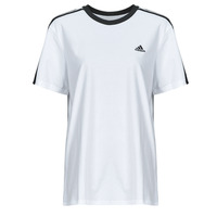 vaatteet Naiset Lyhythihainen t-paita Adidas Sportswear W 3S BF T Valkoinen / Musta