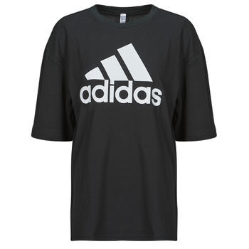 vaatteet Naiset Lyhythihainen t-paita Adidas Sportswear W BL BF TEE Musta / Valkoinen
