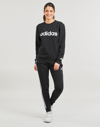 vaatteet Naiset Verryttelyhousut Adidas Sportswear W 3S FL C PT Musta / Valkoinen