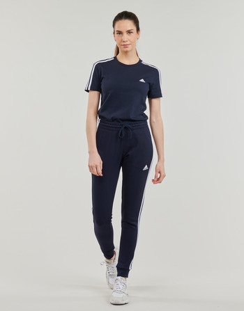 vaatteet Naiset Verryttelyhousut Adidas Sportswear W 3S FT CF PT Laivastonsininen / Valkoinen