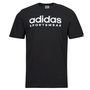 vaatteet Miehet Lyhythihainen t-paita Adidas Sportswear SPW TEE Musta / Valkoinen