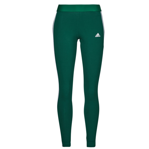 vaatteet Naiset Legginsit Adidas Sportswear W 3S LEG Vihreä / Valkoinen