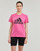 vaatteet Naiset Lyhythihainen t-paita Adidas Sportswear W BL T Vaaleanpunainen / Musta