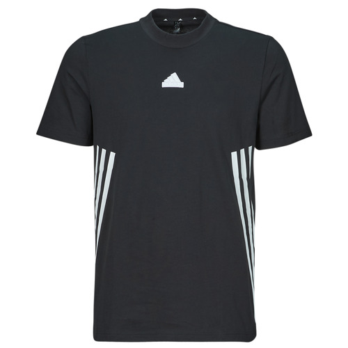 vaatteet Miehet Lyhythihainen t-paita Adidas Sportswear M FI 3S REG T Musta / Valkoinen