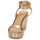 kengät Naiset Sandaalit ja avokkaat Lauren Ralph Lauren HILARIE-ESPADRILLES-WEDGE Kulta