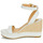 kengät Naiset Sandaalit ja avokkaat Lauren Ralph Lauren HILARIE-ESPADRILLES-WEDGE Valkoinen