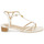 kengät Naiset Sandaalit ja avokkaat Lauren Ralph Lauren FALLON-SANDALS-FLAT SANDAL Valkoinen