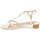 kengät Naiset Sandaalit ja avokkaat Lauren Ralph Lauren FALLON-SANDALS-FLAT SANDAL Valkoinen