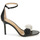 kengät Naiset Sandaalit ja avokkaat Lauren Ralph Lauren ALLIE FLOWER-SANDALS-HEEL SANDAL Musta / Valkoinen