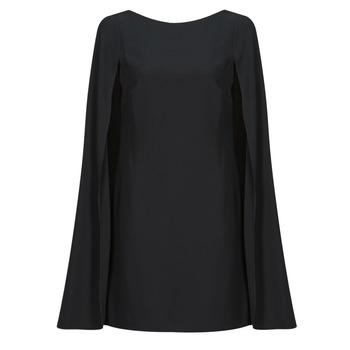 vaatteet Naiset Lyhyt mekko Lauren Ralph Lauren PETRA-LONG SLEEVE-COCKTAIL DRESS Musta