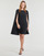 vaatteet Naiset Lyhyt mekko Lauren Ralph Lauren PETRA-LONG SLEEVE-COCKTAIL DRESS Musta
