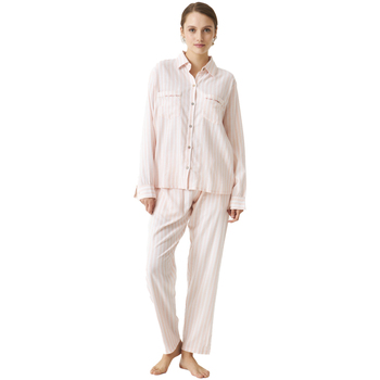 vaatteet Naiset pyjamat / yöpaidat J&j Brothers JJBDP1500 Vaaleanpunainen