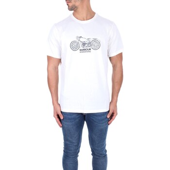 vaatteet Miehet Lyhythihainen t-paita Barbour MTS1201 MTS Valkoinen