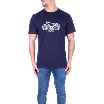 vaatteet Miehet Lyhythihainen t-paita Barbour MTS1201 MTS Sininen