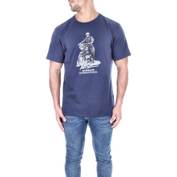 vaatteet Miehet Lyhythihainen t-paita Barbour MTS1209 MTS Sininen