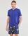vaatteet Miehet Lyhythihainen t-paita Polo Ralph Lauren T-SHIRT AJUSTE COL V EN COTON Sininen
