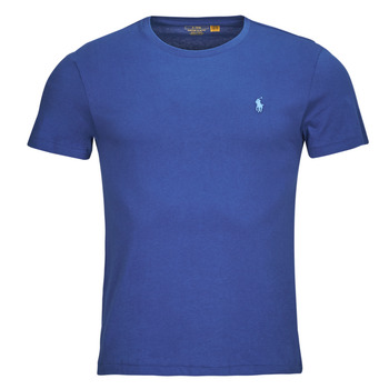 vaatteet Miehet Lyhythihainen t-paita Polo Ralph Lauren T-SHIRT AJUSTE EN COTON Sininen / Beach