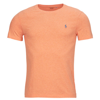 vaatteet Miehet Lyhythihainen t-paita Polo Ralph Lauren T-SHIRT AJUSTE EN COTON Koralli / Beach / Oranssi / Heather
