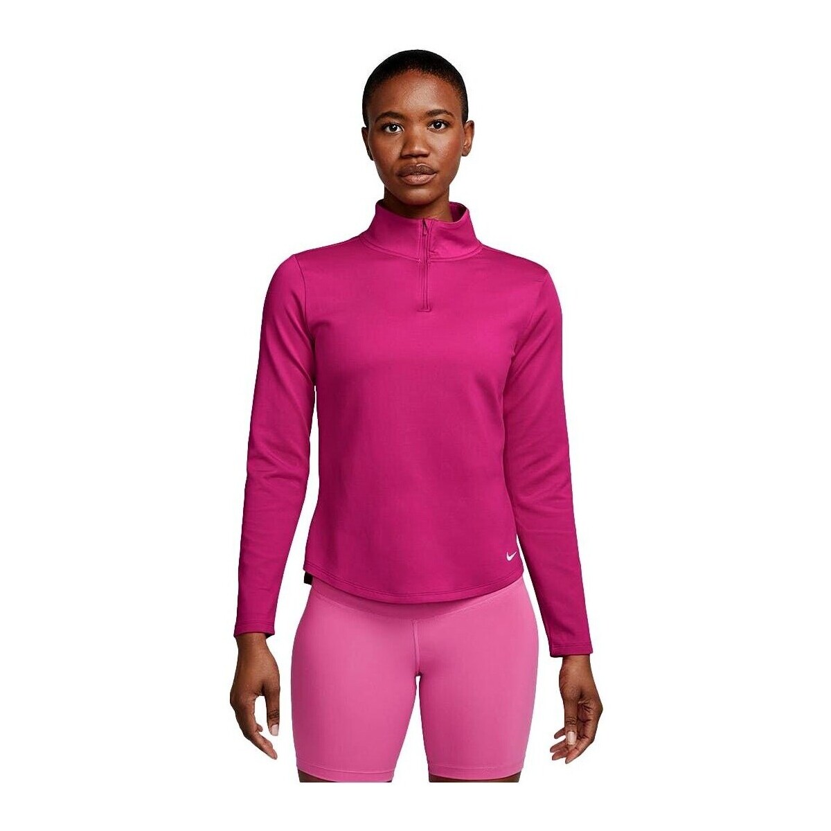 vaatteet Naiset Svetari Nike CAMISETA  THERMA FIT ONE DD4945 Vaaleanpunainen