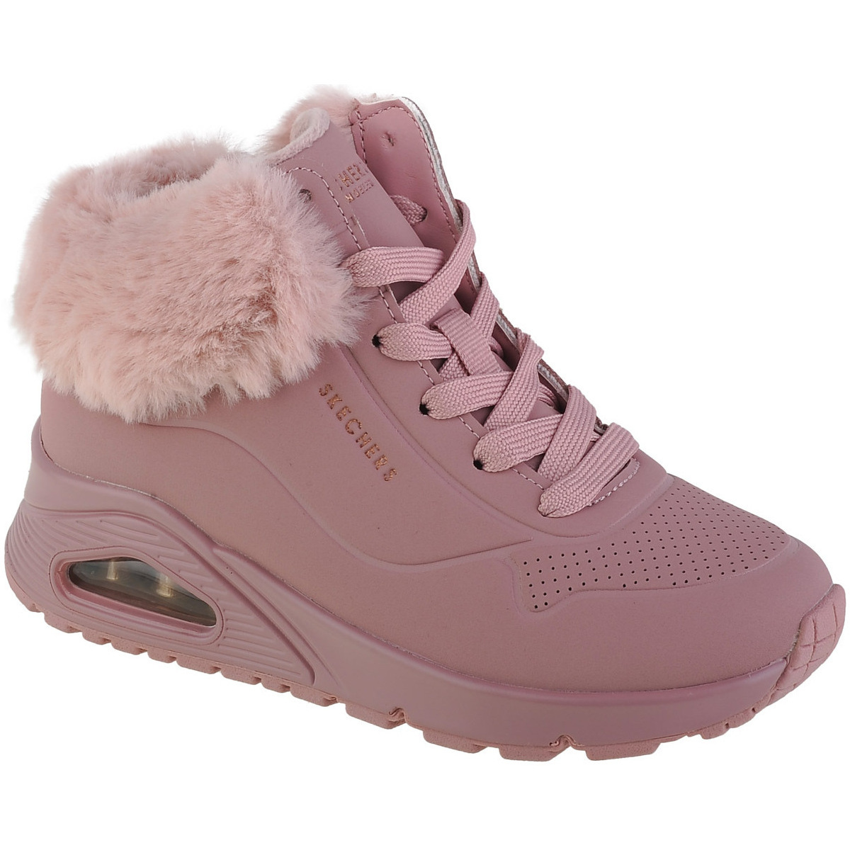 kengät Tytöt Bootsit Skechers Uno - Fall Air Vaaleanpunainen