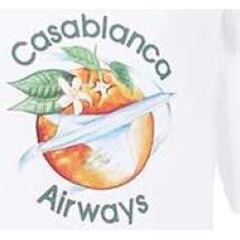 vaatteet Miehet Lyhythihainen t-paita Casablanca MF22-JTS-001-02 Valkoinen