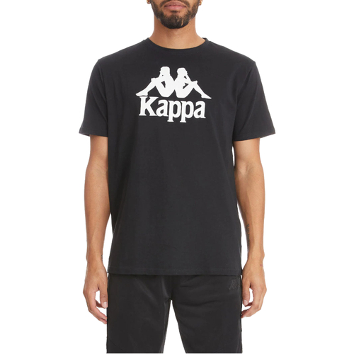 vaatteet Miehet Lyhythihainen t-paita Kappa Authentic Estessi T-shirt Musta
