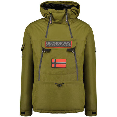 vaatteet Miehet Ulkoilutakki Geographical Norway Benyamine054 Man Kaki Vihreä