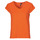 vaatteet Naiset Lyhythihainen t-paita Pieces PCBILLO TEE LUREX STRIPES Oranssi
