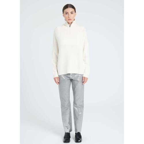 vaatteet Naiset Neulepusero Studio Cashmere8 ZAYA 7 Valkoinen