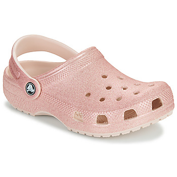 kengät Tytöt Puukengät Crocs Classic Glitter Clog K Vaaleanpunainen / Glitter