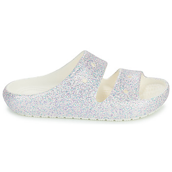 Crocs Classic Glitter Sandal v2 K Valkoinen / Glitter