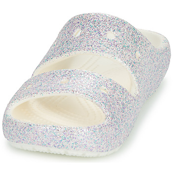 Crocs Classic Glitter Sandal v2 K Valkoinen / Glitter
